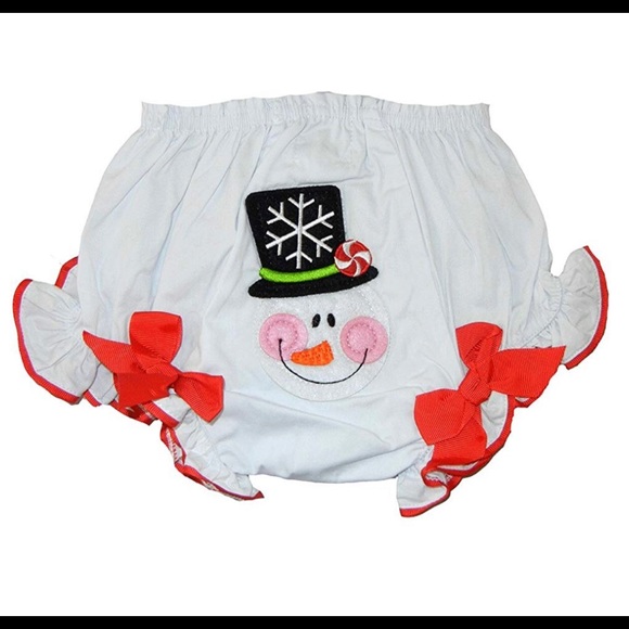 ☃️ NWT Mud Pie baby girls Christmas Bloomer - Picture 5 of 7